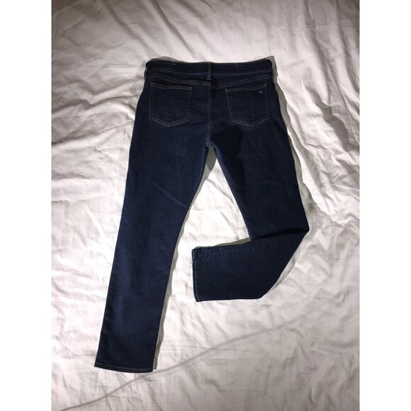 Rag & Bone Women's Marlowe Dark Blue Wash Slim Fit  Capri Jeans Size 32 - Picture 2 of 10